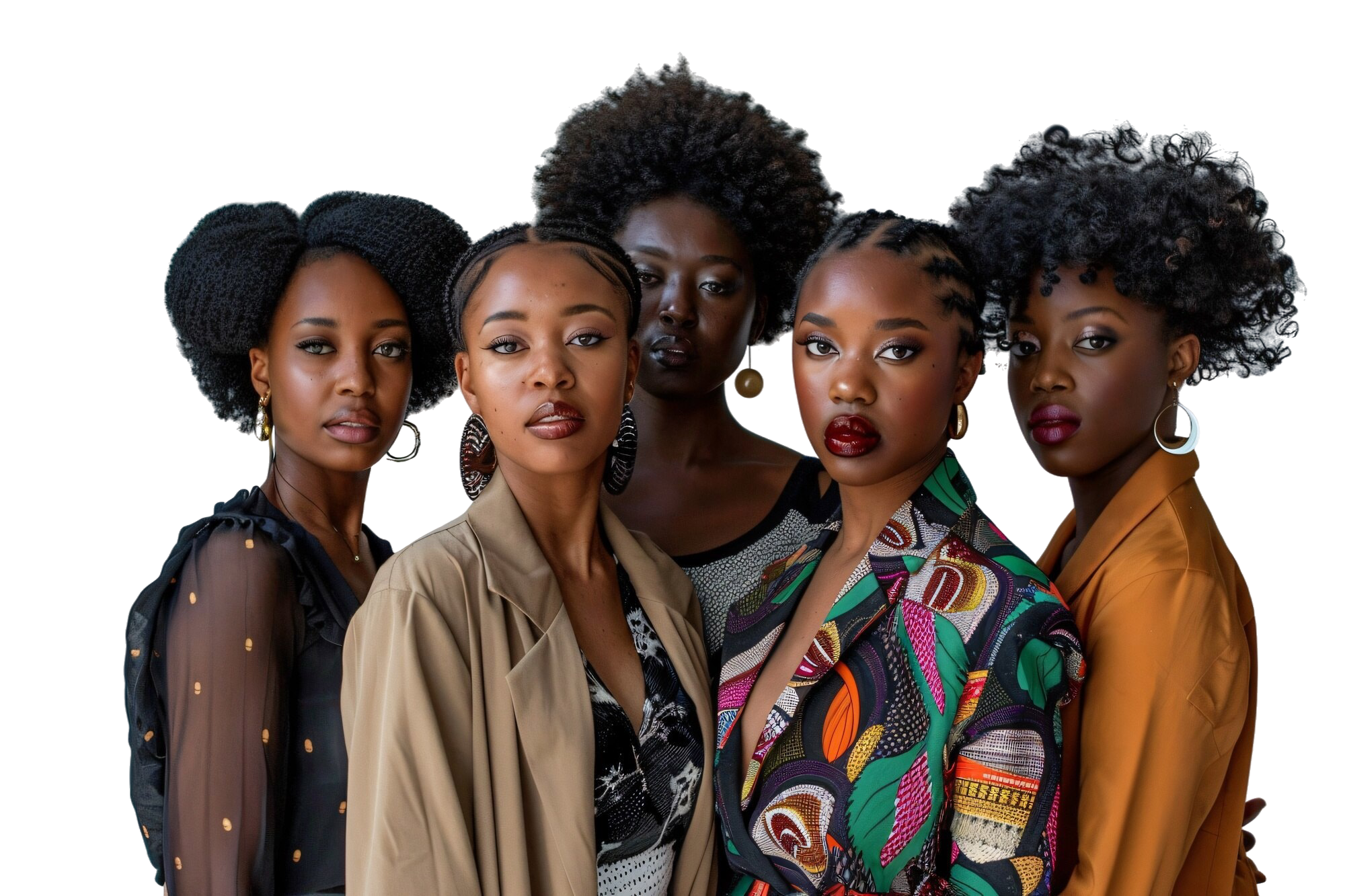 A group of women standing together in solidarity